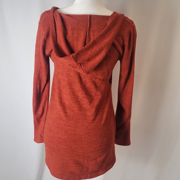 CHRIS & CAROL Square Neck Hoodie Top Small - Picture 6 of 7